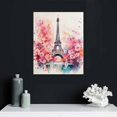 thumbnail image 4 of Nawypu  Paris Wall Art Fashion Canvas Prints Pink Room Decor Black and White Eiffel Tower Pictures Paris Rose Flowers Pink Art for Makeup Girls Room Bedroom Decor, 4 of 4