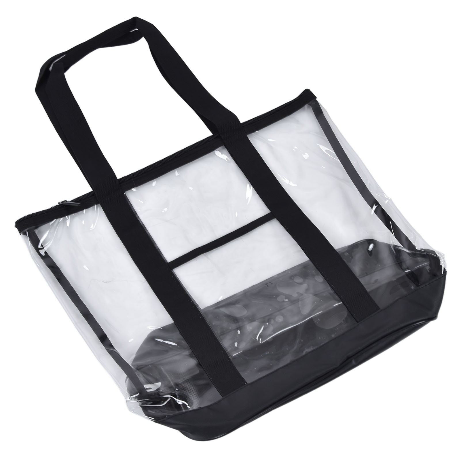 Bolsas de mano transparentes bolsa de playa transparente bolsa de mano transparente de PVC impermeable con cierre de cremallera bolsas de mano de plastico transparente con asas ANGGREK Otros Bodega Au...