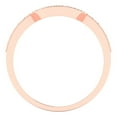 thumbnail image 5 of 0.25 ct Brilliant Round Cut Natural Amethyst 14k Rose Gold Stackable Band SZ 3.5, 5 of 6