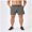 Gray, variant on Men Sweat Shorts Fashion Solid Color Permeability for Men Training Shorts with Pocket S-2XL