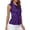 Purple, variant on Active Tops Women Fashionable Casual Sleeveless Zip Front Athletic Top for Daily Wear and workouts Women’s T-Shirts# end start# s#Versatile daily wear designed for casual resort Purple XL