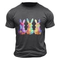 thumbnail image 1 of Camisa Casual de Cuello de la Tripulación de la Impresión de Pascua de Manga Corta de Verano Top Ligero de Poliéster para los Hombres, Camiseta de Manga Corta para el Uso Diario de Primavera Verano, 1 of 1