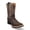 Brown, variant on Kids Python Print Leather Cowboy Boot