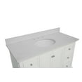 thumbnail image 4 of Bella 48" Bathroom Vanity with White Cabinet and Quartz Top, 4 of 6