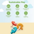 thumbnail image 3 of PlanToys® Baby Key Rattle Wooden Infant Sensory Toy for Grasping, Coordination & Auditory Development | Montessori Eco-Friendly Learning Toy for Early Exploration & Fine Motor Skills, 3 of 9