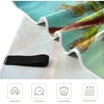 thumbnail image 2 of Dreamtimes Microfiber Beach Towel,Palm Trees Super Absorbent Sport Towel with Pouch,Quick Dry Pool Towels Pool Blanket for Swimming,Picnic,Yoga Gym 30x60in, 2 of 7