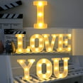 thumbnail image 4 of KCEHTA Light Up Letters, Led Letters Lights 26 Alphabet, Marquee Letters with Lights, Decorative Lighted Letters, Light Up Letter Sign for Valentines Day Christmas Wedding Birthday Party Home Decor, 4 of 5