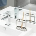 thumbnail image 4 of Better Homes and Gardens Bradford Steel Toothbrush Holder, Brushed Nickel, 4 of 5