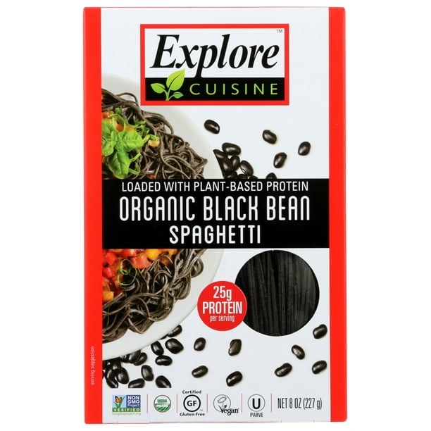 Explore Cuisine Organic Dry Black Bean Spaghetti Pasta, 8oz. Walmart