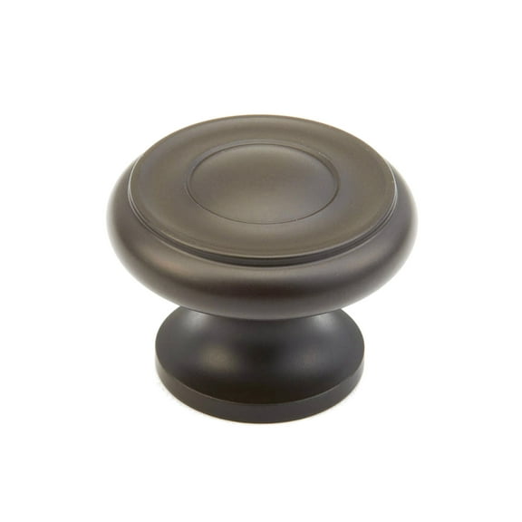 Schaub And Company 703 Baroque 1-1/4" Traditional Round Ringed Luxury Solid Brass Mushroom