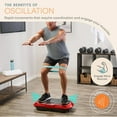 thumbnail image 5 of Lifepro Waver Vibration Plate Exercise Machine – Full Body Vibrating Plate for Lymphatic Drainage, Muscle Toning & Fat Loss – Includes Loop Bands, Remote & 99 Speed Settings - Red, 5 of 11
