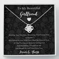 thumbnail image 3 of Love Knot Necklace - Silver Necklace with Meaningful Message Card, Dainty Everyday Gift for Girlfriend, Valentine's Day Gift, Mother's Day Gift, 3 of 8