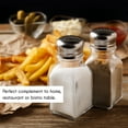 thumbnail image 2 of Salt and Pepper Shakers Glass Set, Clear Home and Kitchen Design with Stainless Steel Lids, 2 of 7