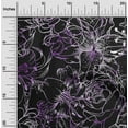 thumbnail image 2 of oneOone Georgette Viscose Purple Fabric Floral Sewing Material Print Fabric By The Yard 42 Inch Wide, 2 of 4