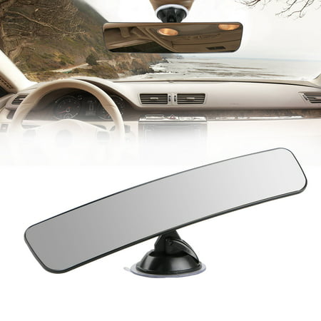 Rear View Mirror, Universal Car Truck Mirror Interior Rear View Mirror Suction Cup Rearview Windshield Window (Best Way To Fix Rear View Mirror)