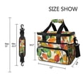 thumbnail image 3 of FORMRS Insulated Cooler Bag 24 Cans Capacity Soft Leakproof Lunch Box with Side Pockets, Beige Leaves, 3 of 7