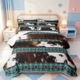 thumbnail image 2 of Erosebridal Western Cowhide Quilt Full,Cow Print Full Bedspread Sets,3 Pieces,1 Coverlet and 2 Pillowcases, 2 of 7