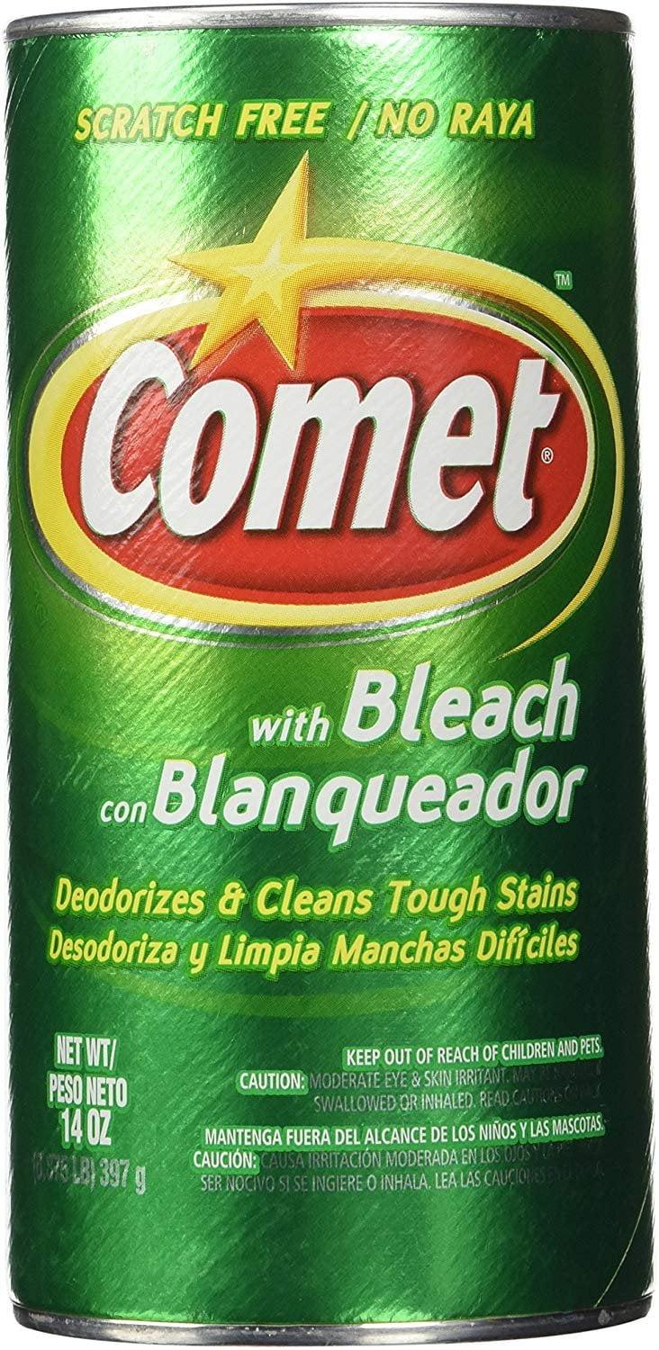 Comet with Bleach Scratch Free NET WT 14OZ.