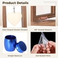 thumbnail image 4 of Memorial Photo Frame with Mini Urn, Wooden Rotating Memory Picture Frame and Small Urn Set, Fits 4 x 6 in Dual Photos, Sympathy Present Keepsake for Loss of Loved Ones & Pets, 4 of 5