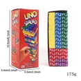 thumbnail image 1 of Uno Jenga Classic Game Stacko Game Blocks Tumbling Tower Stacking Juegos de mesa para niños adultos Sincero Hogar, 1 of 2
