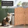 thumbnail image 5 of Red Lantern 2 ft. Short Diamond Weave Fiber Folding Screen - Natural - 4 Panel, 5 of 7