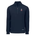 thumbnail image 2 of Men's Cutter & Buck  Navy Seattle Mariners Americana Roam Eco Recycled Quarter-Zip Sweatshirt, 2 of 3