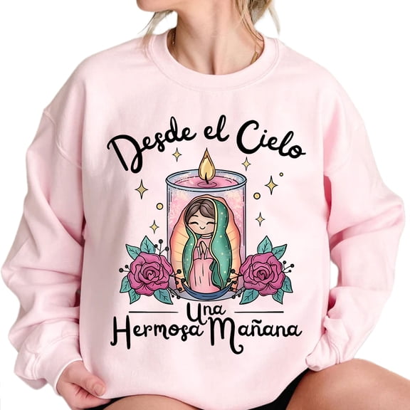 Our Lady of Guadalupe Sweatshirt – Catholic Christmas Crewneck, Religious Holiday Pullover for Men & Women