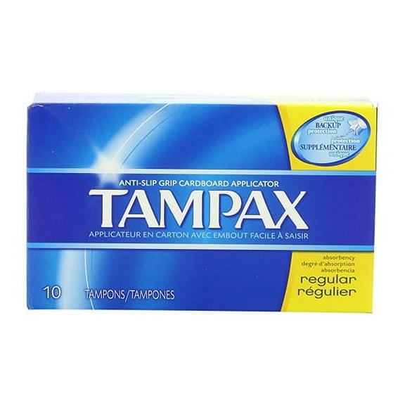 Tampax Tampons With Flushable Applicator, Regular Absorbancy - 10 Each, 6 Pack