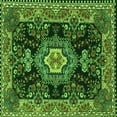 thumbnail image 1 of Ahgly Company Indoor Square Medallion Green Traditional Area Rugs, 5' Square, 1 of 1