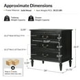 thumbnail image 6 of Farmhouse 3-Drawer End Table Set of 2 with Tray Storage and Charging Station, Ideal for Living Room with Sofa, Accent Chair, or Recliner, 6 of 7
