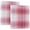 Pink-Red Blue Plaid, variant on D-shaped Binder with 3 Ring - PVC Waterproof 1.5 in Binder with Clear Pocket, Rainbow Gradient Stripes ,1 pack