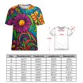 thumbnail image 2 of Nostalgic Vintage Floral T Shirts Basic T-Shirt Short Sleeve Ladies Tee Shirt Summer Graphic Clothing, 2 of 6