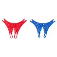 thumbnail image 1 of (Lot de 2) Rinsvye Culottes en Dentelle Transparente pour Femmes de Plus de 60 Ans, String en Coton, 1 of 4