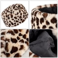 thumbnail image 6 of Gustave Leopard Print Faux Fur Hats for Women Cossack Russian Style Warm Hat Winter Fluffy Hat Thick Ski Beanie Cap "Brown", 6 of 6