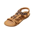 thumbnail image 2 of YOUYEDIAN Orthopedic Casual Sandals for Women Arch Support Summer Flat Sandals Wide Non Slip Slip on Sneakers Comfort 2026 Orthopedic Shoes (Ginger), 2 of 9