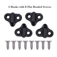 thumbnail image 2 of Kayak Accessories, Black Nylon Kayak Hooks Replacement, For Kayak Boating Outdoor Replacement, 2 of 8