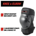 thumbnail image 3 of Eight Ball Black Pads for Bike, Skate, and Scooter, 3pk, Youth 8+, 3 of 6