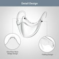 thumbnail image 5 of ABCISI 3PCS Transparent Face Shield, Lightweight Anti-Fog Clear Face Mask, Sturdy Breathable Clear Face Shield, Plastic Reusable Protective Face Mask for Men and Women, 5 of 7
