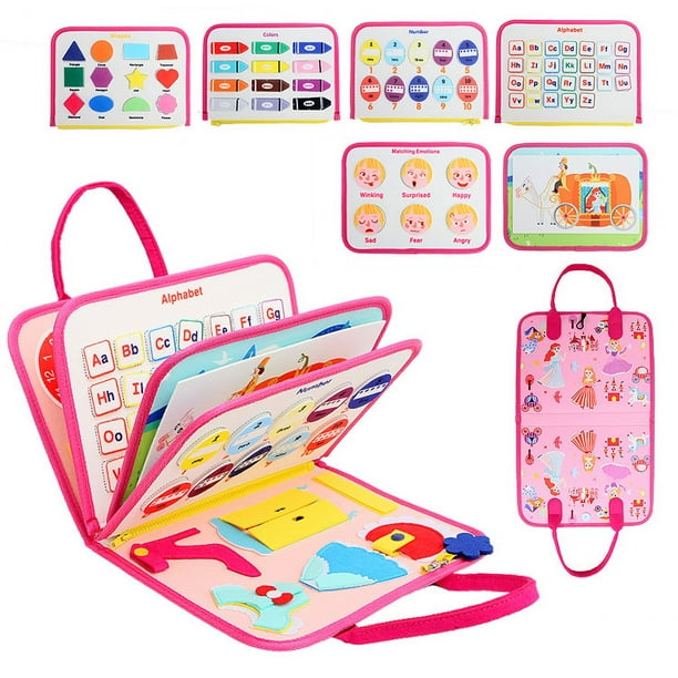 Juguete para bebé de 1 año, juguete para niña de 1 a 5 años, juguete para niños de 1 a 3 años, tablero ocupado Montessori 1, 2, 3 años, regalo para niños, juegos para niños de 1 a 5 años, juguete de mesa de actividades de unicornio para bebé, juegos educativos, curso de habilidades motoras para bebés Sincero Electrónica