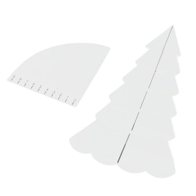Christmas Tree Quilting Transparent Acrylic DIY Sewing Template Ruler Tool Set for Bowl Mats Making