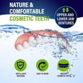 thumbnail image 3 of 2-pack Dentures Cosmetic Teeth Comfortable Upper And Lower Dentures Veneers Cosmetic Teeth, 3 of 5