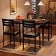 thumbnail image 4 of 1004|space-saving 5-piece industrial dining set - negra mesa & 4 sillas, perfect para small kitchens o apartments, 4 of 7