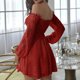 thumbnail image 4 of Puntoco Vestidos Mujer Verano Mujer Mbordado Encaje Un Hombro Falda Corta Estilo Dulce Belleza, 4 of 6