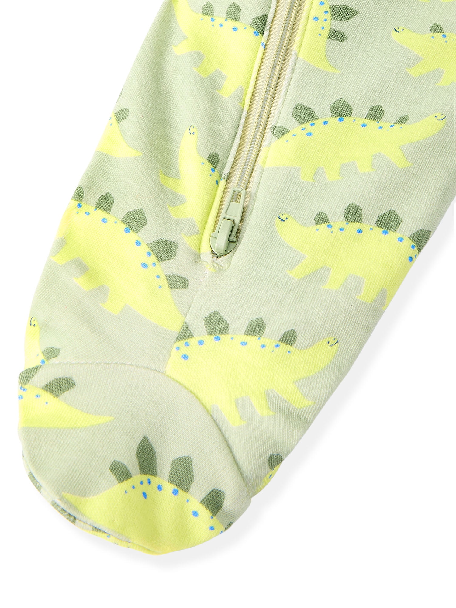 Garanimals Baby Boy Cotton Footed Sleep & Play Pajamas, Graphic Prints, 2-Pack, Sizes Newborn - 9M
