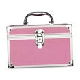 thumbnail image 3 of DOLITY Portable Makeup Bag with Mirror Cosmetic Storage Box for Vanity S Pink, 3 of 8