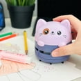 thumbnail image 6 of Wrapables Mini Portable USB Desktop Vacuum, Lilac Kitty, 6 of 6