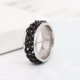 thumbnail image 4 of EeaseMX Anillo sencillo y delicado de acero inoxidable, joyería creativa, anillo de moda para hombre y niño (negro con caja, talla 8), 4 of 7