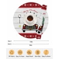 thumbnail image 6 of 15 Inch Round Placemats Set of 4, Christmas Truck Non Slip Heat Insulation PP Table Mats, Xmas Snowflakes Winter Plaid Tree Wooden Washable Place Mats for Kitchen Dining Party Table Decor, 6 of 7