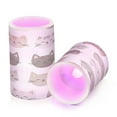 thumbnail image 7 of Yayeee Flameless Candles with Remote Flickering Battery Operated Multi Color Changing, Light Gray Cat Pattern, 7 of 7