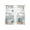 White Blue Teal, variant on Vintage Beige Coastal Sheer Curtains 72 Inch Length 2 Panels Set Window Treatments, Summer Beach Starfish Shell Coral Nautical Rod Pocket Semi Curtains for Living Room/Bedroom/Kitchen, 104"W x 72"L